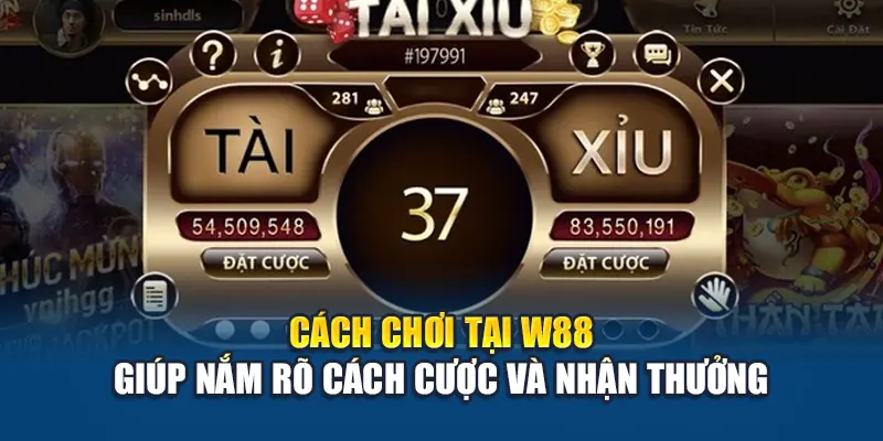 Cách chơi tại W88 giúp nắm rõ cách cược và nhận thưởng