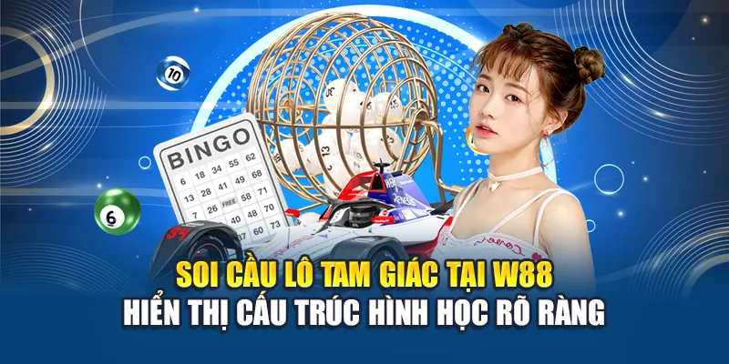 Soi cầu lô tam giác tại W88 hiển thị cấu trúc hình học rõ ràng